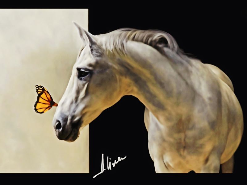 ArteDiAlina.com painting: Kiss of a Butterfly
